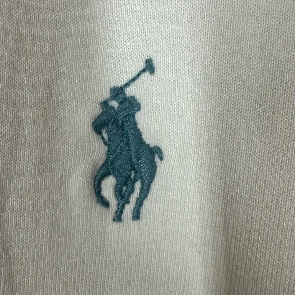 POLO RALPH LAUREN Men's XL Soft Ivory Brushed Cotton Crewneck Long Sleeve Shirt